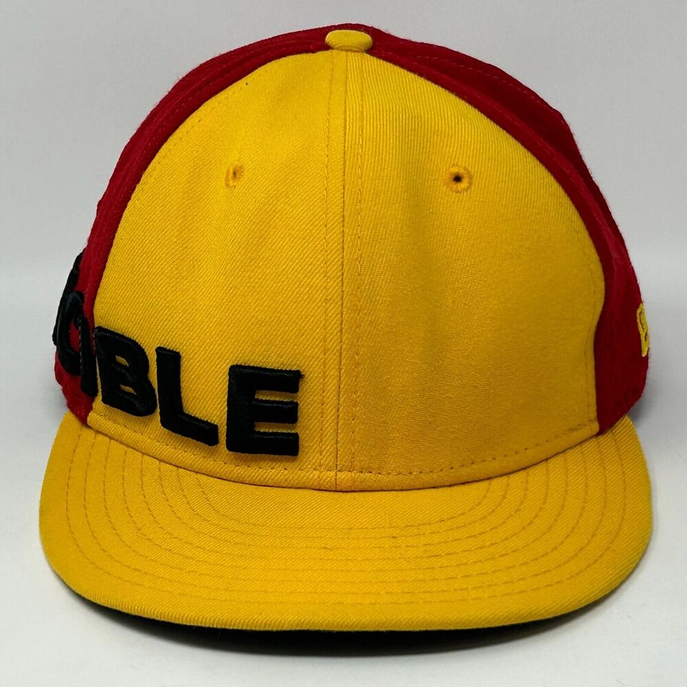 Invincible Iron Man Hat Baseball Cap Red New Era Marvel Comics Fitted 7 5/8